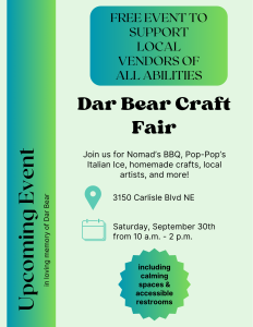 Dar Bear Craft Fair 2023 Flyer 1